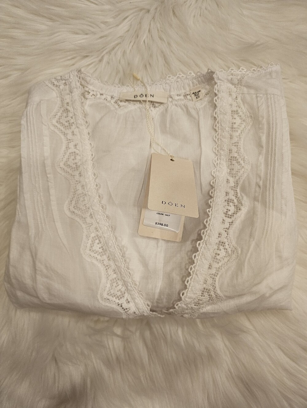 NWT DOEN Brigitta Top Salt XS - Picture 4 of 6
